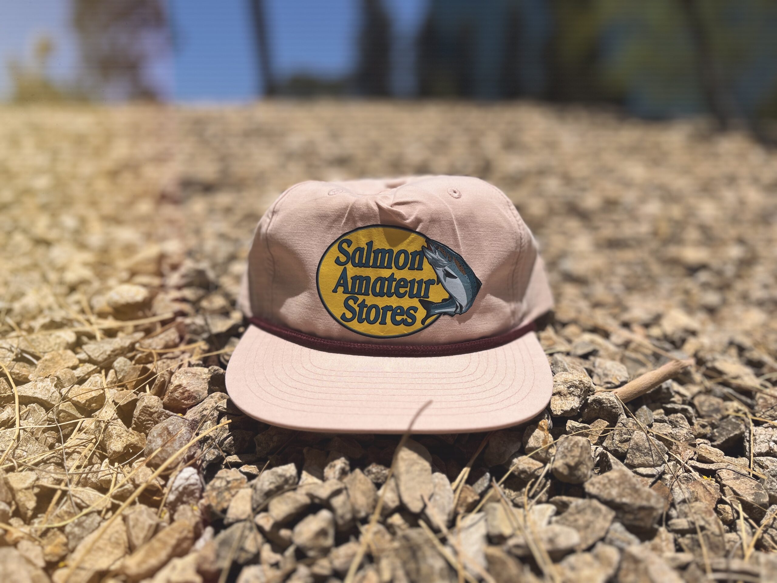 Peach Rope Snapback Hat - Salmon Amateur Stores